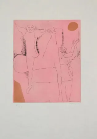 Ets En Aquatint Marini - Portfolio A-138 Giocolieir