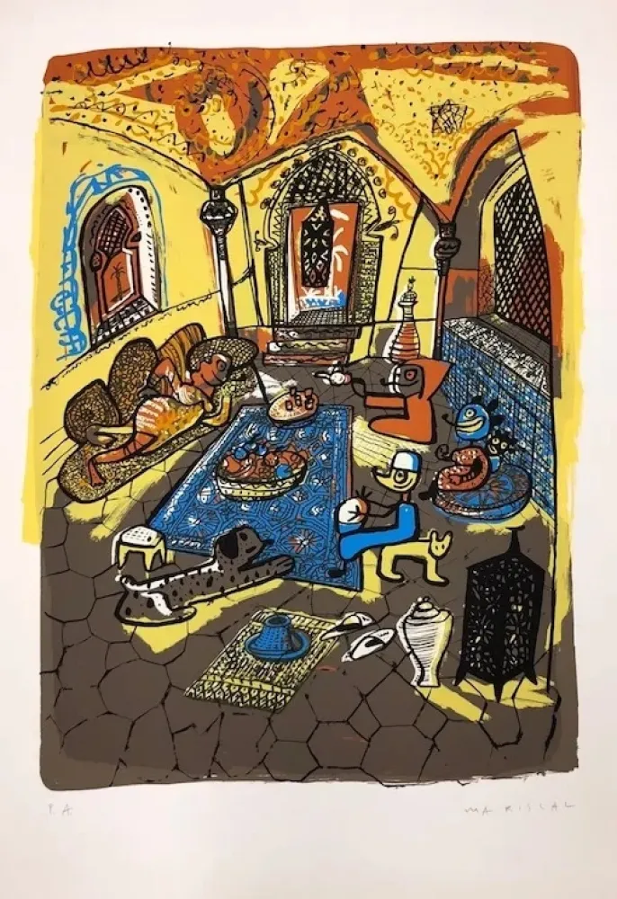 Zeefdruk Mariscal - Riad
