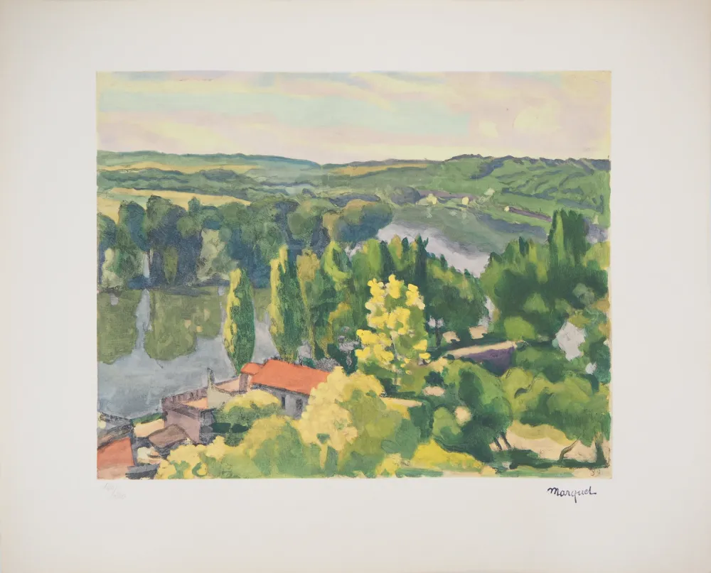 Lithografie Marquet - La Frette sur Seine