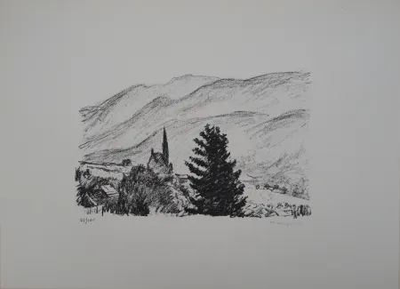 Lithografie Marquet - Les grisons
