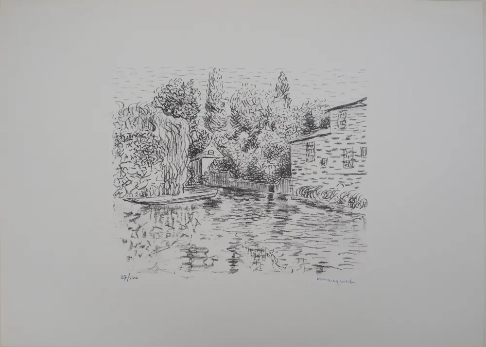 Lithografie Marquet - Pons ( Charente )