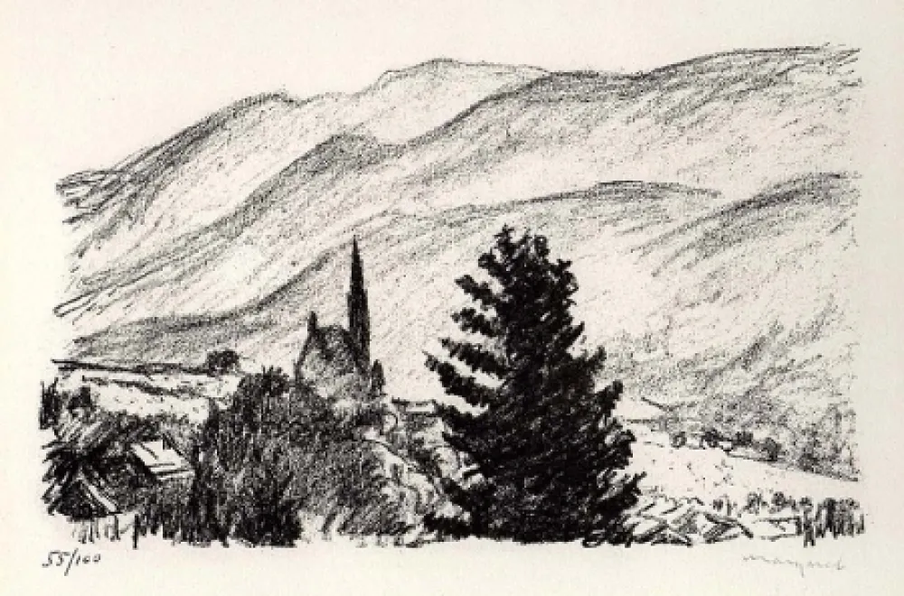 Lithografie Marquet - Pons (Charente)