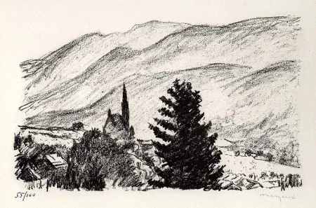 Lithografie Marquet - Pons (Charente)