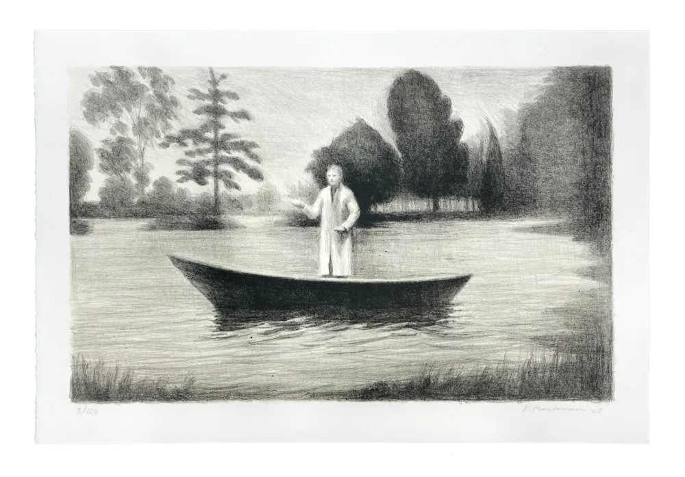 Lithografie Martensen - Boat