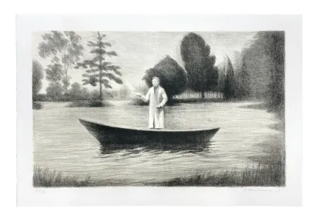 Lithografie Martensen - Boat