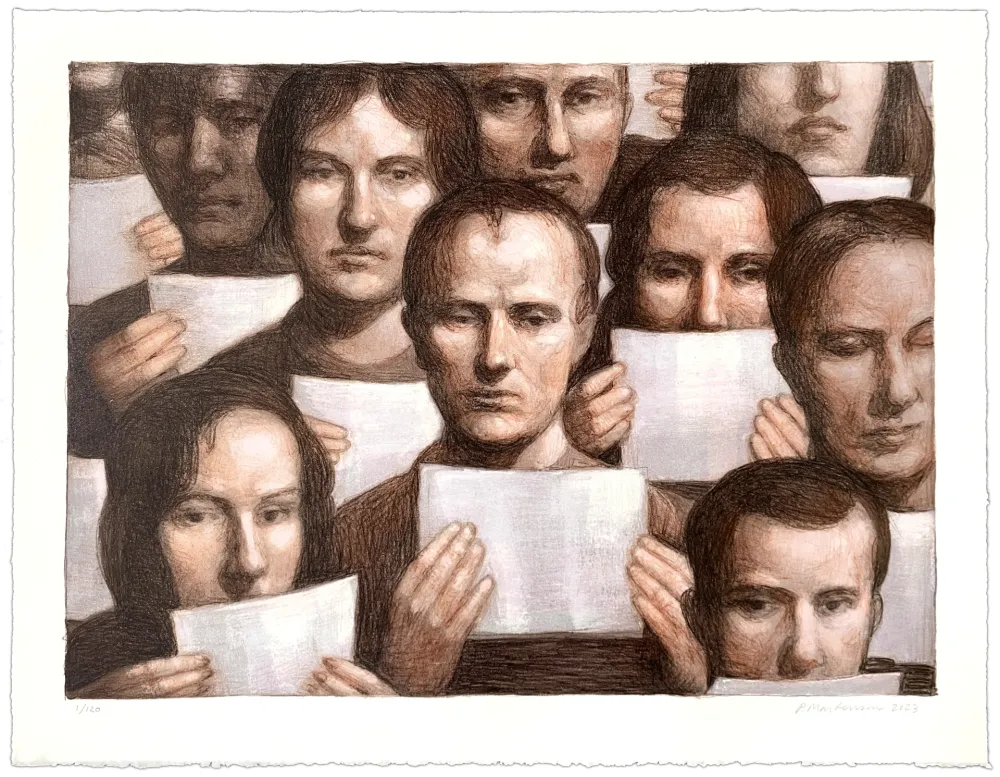 Lithografie Martensen - Statement