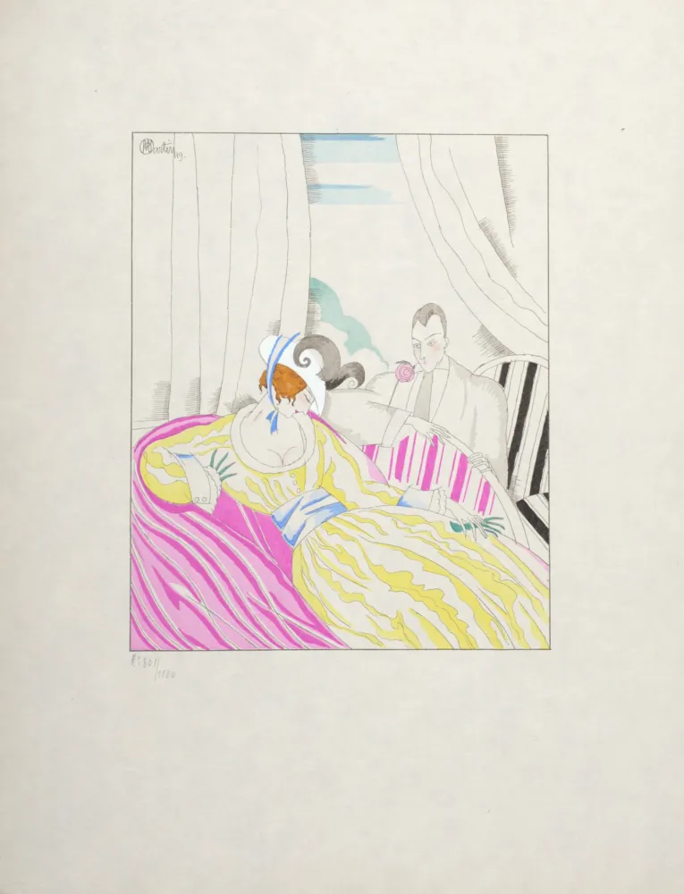 Lithografie Martin - La Loge, 1919