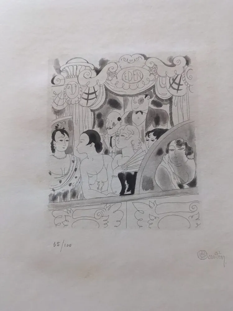 Ets En Aquatint Martin - La Petite Infante