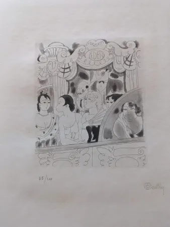 Ets En Aquatint Martin - La Petite Infante