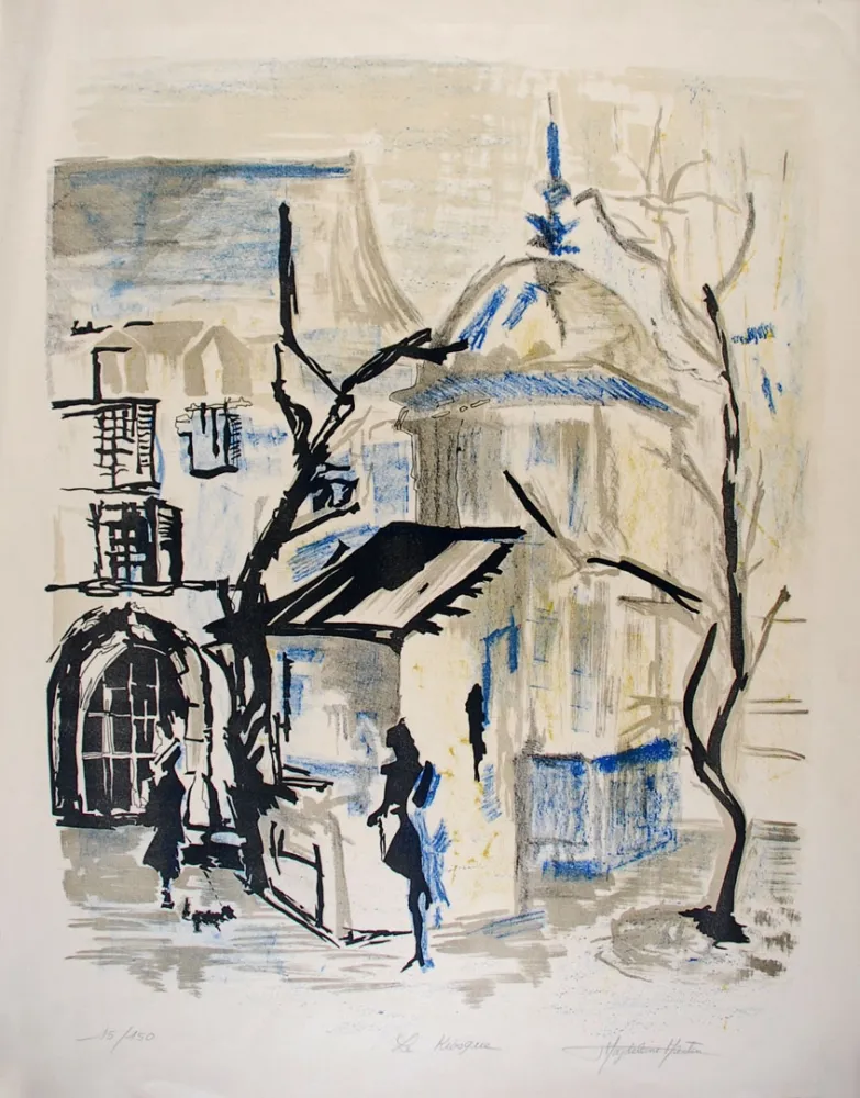 Lithografie Martin - Le Kiosque