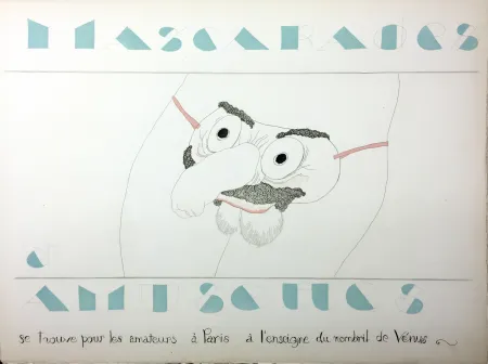 Geïllustreerd Boek Martin - MASCARADES ET AMUSETTES (ex. avec double état des illustrations). ‎ 1933.