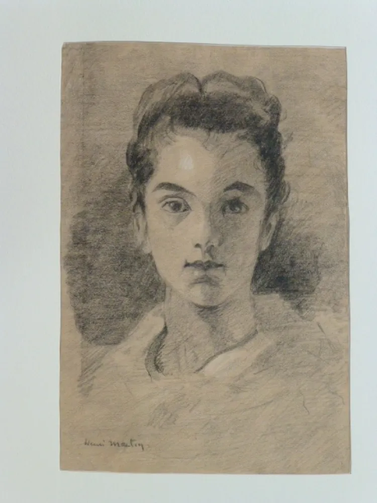 Geen Techniek Martin - Portrait de jeune fille 