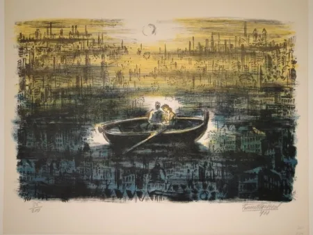 Lithografie Masereel - Des amoureux