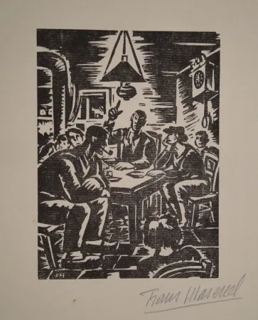 Houtsnede Masereel - Emile Zola, Germinal