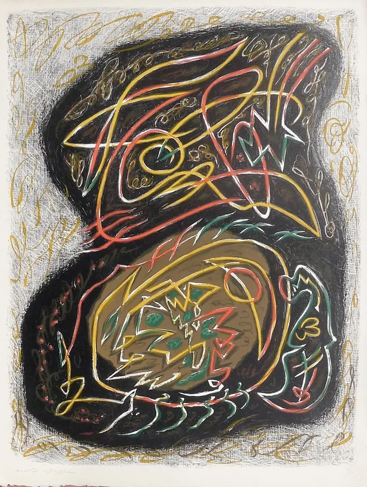 Lithografie Masson - Acanthe