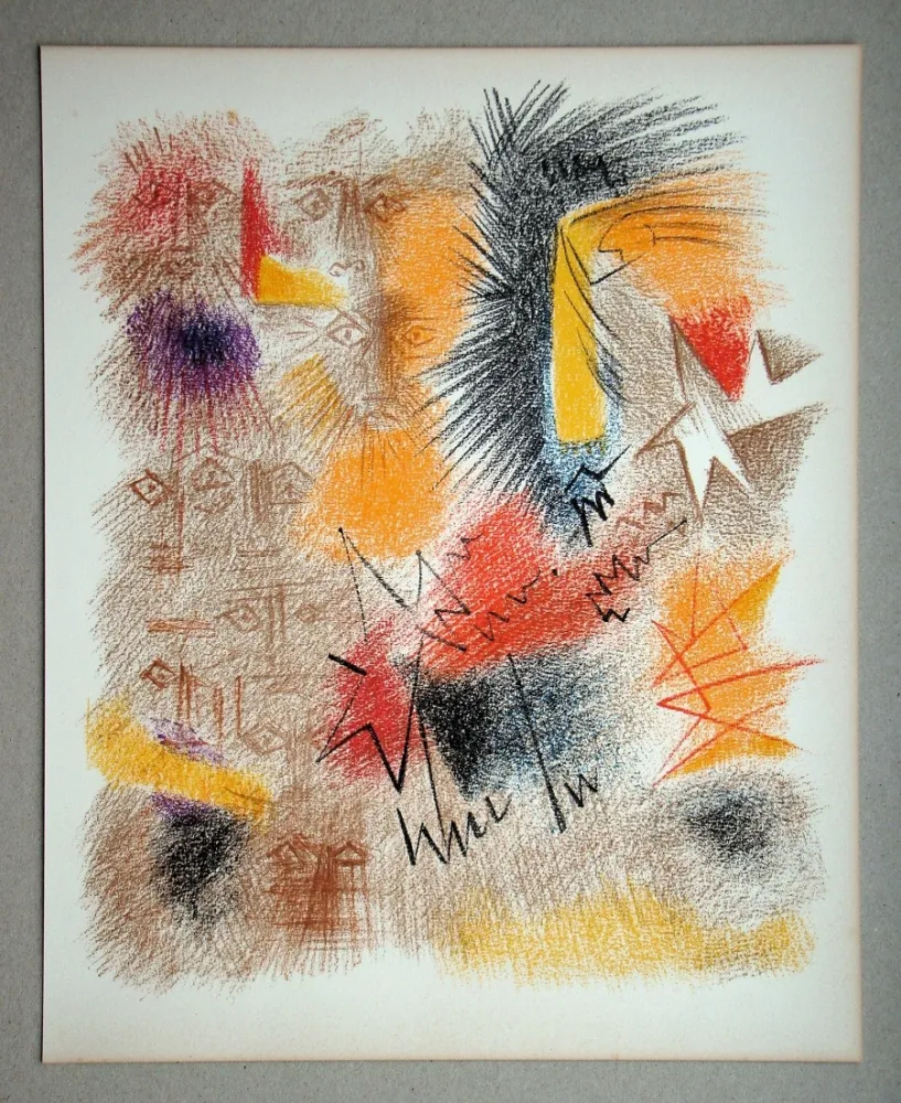 Lithografie Masson - Astres et Visages