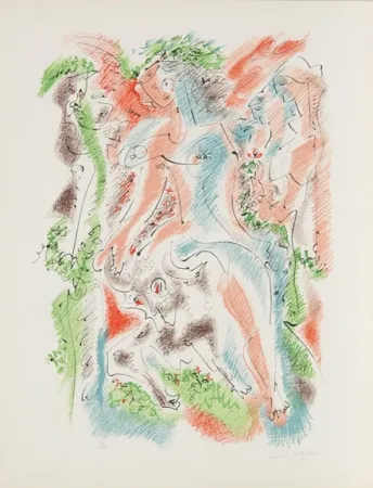 Lithografie Masson - Bacchanale from Je Reve Portfolio