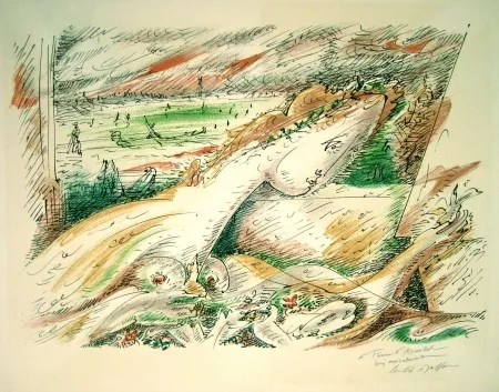 Lithografie Masson - Dalia from “Je rêve” Portfolio