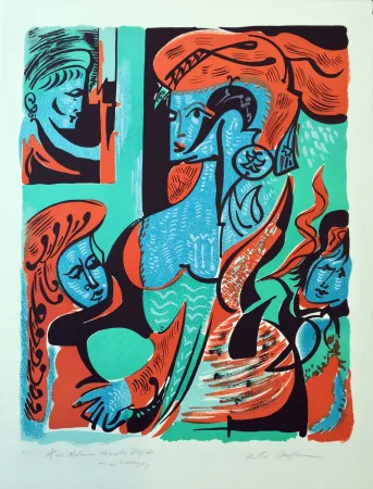 Lithografie Masson - Dames