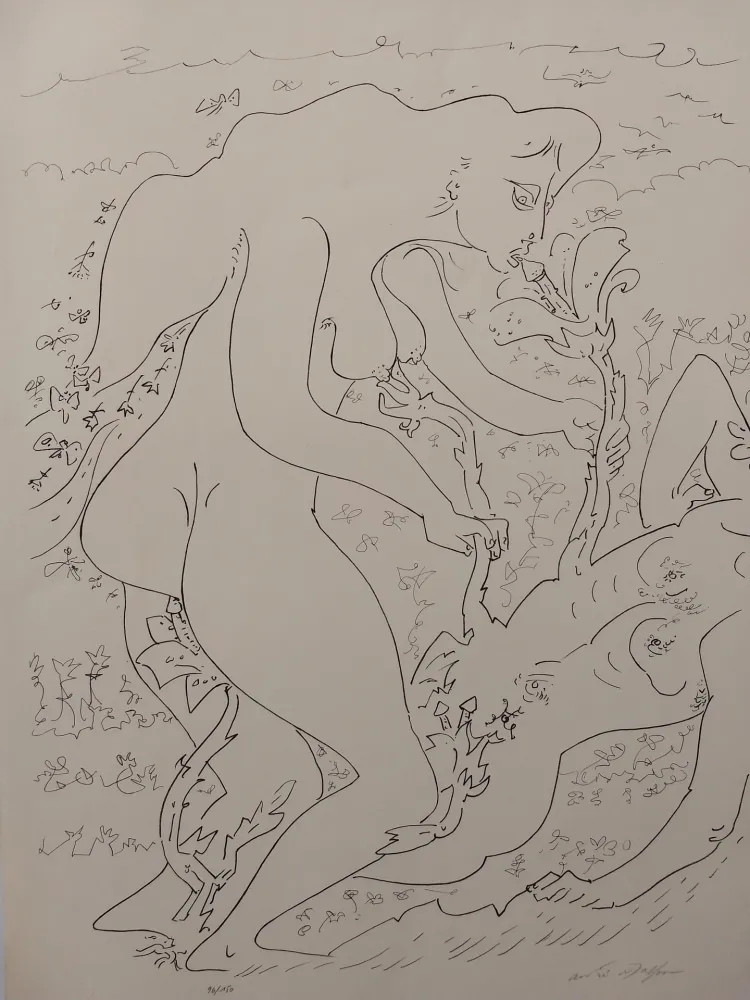 Lithografie Masson - Erotic land