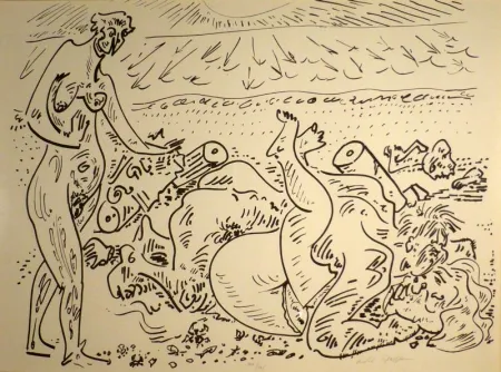 Lithografie Masson - (Erotique)