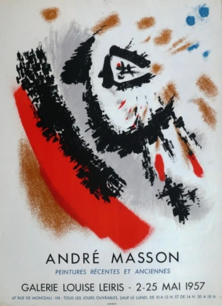 Poster Masson - Exposition Louise Leiris