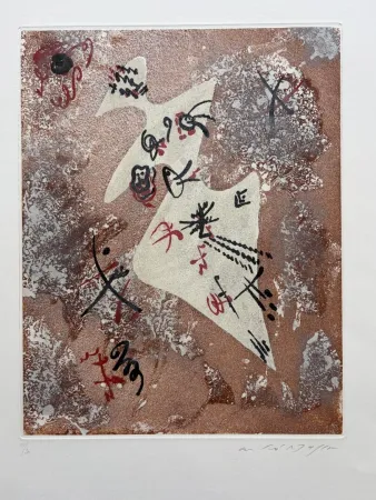 Aquatint Masson - Femme constellée