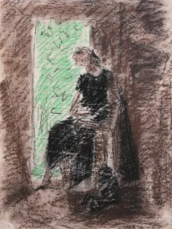 Geen Techniek Masson - Femme devant la porte