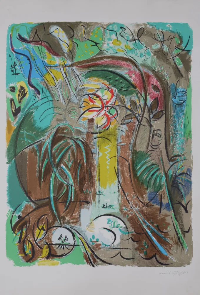 Lithografie Masson - Jungle, c. 1980 - Hand-signed!