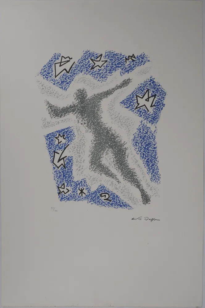 Lithografie Masson - La danse sous les étoiles