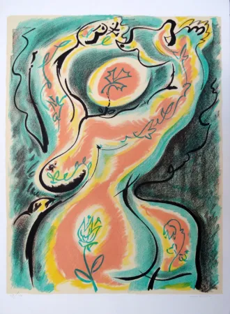 Lithografie Masson - La métamorphose de la femme