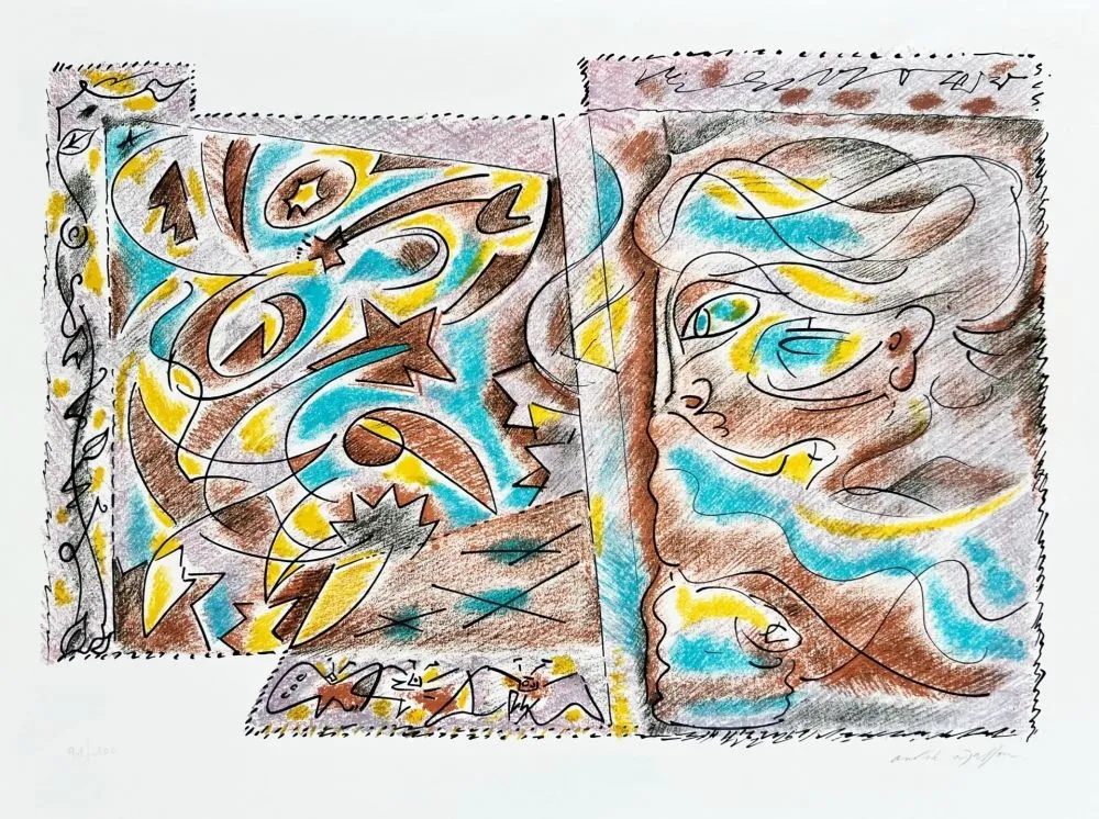 Lithografie Masson - La Sibylle et les étoiles