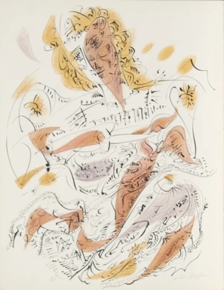 Lithografie Masson - La Venitienne from Je Reve Portfolio