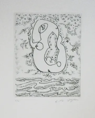 Ets En Aquatint Masson - L'amour sur les flots