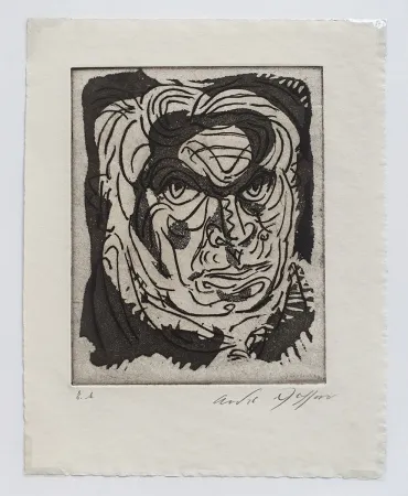 Ets En Aquatint Masson - Le misanthrope (The misanthrope)