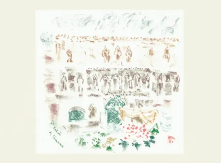 Lithografie Masson - Le Palais de Cimarosa (Voyage à Venise)