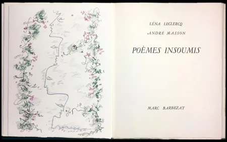 Geïllustreerd Boek Masson - Léna Leclercq. POÈMES INSOUMIS. 8 lithographies en couleurs (1963)