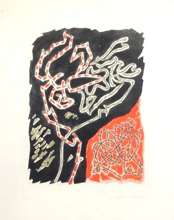 Lithografie Masson - Les Érophages