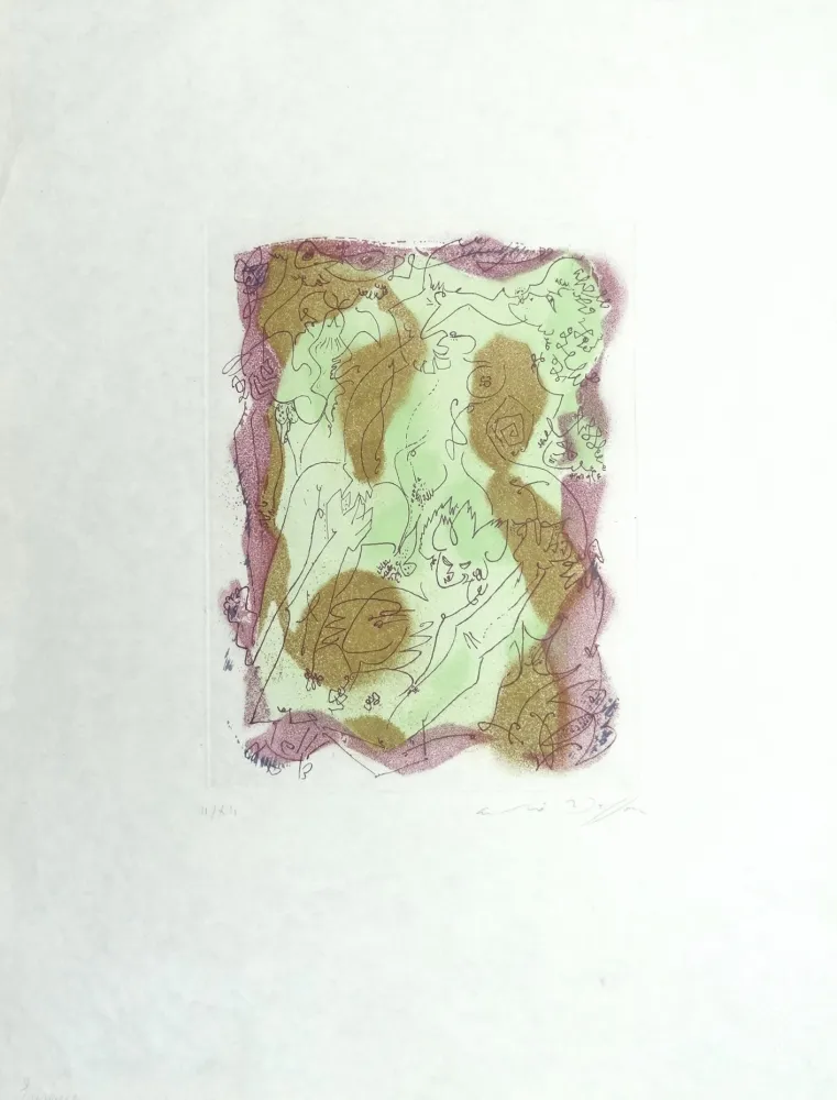 Ets En Aquatint Masson - Les Érophages