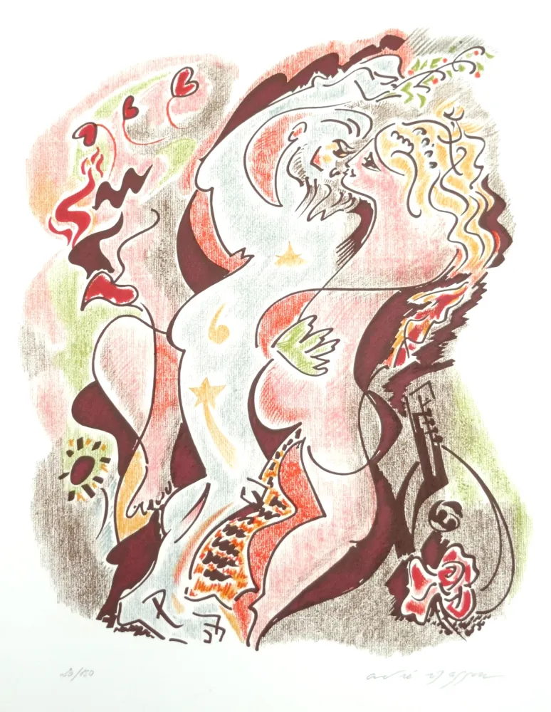 Lithografie Masson - Les sonnets de Louise Labé 1