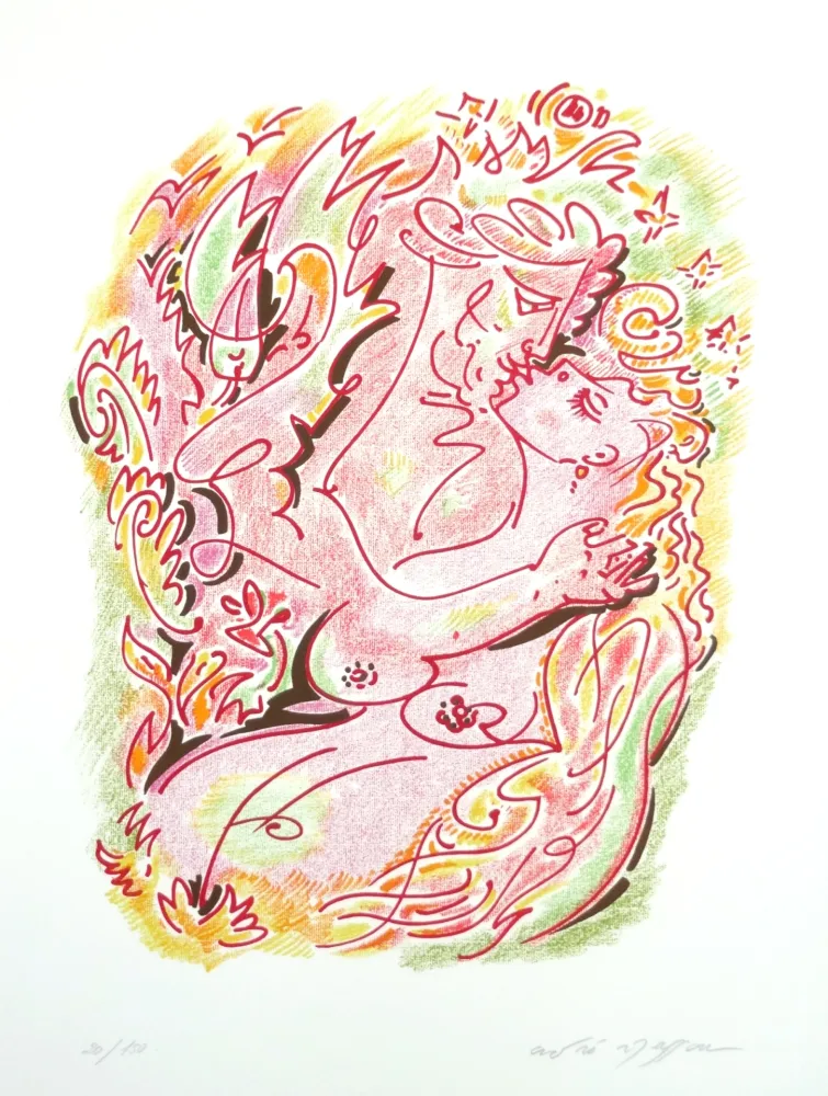 Lithografie Masson - Les sonnets de Louise Labé 3