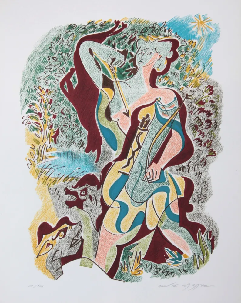 Lithografie Masson - Les sonnets de Louise Labé 7