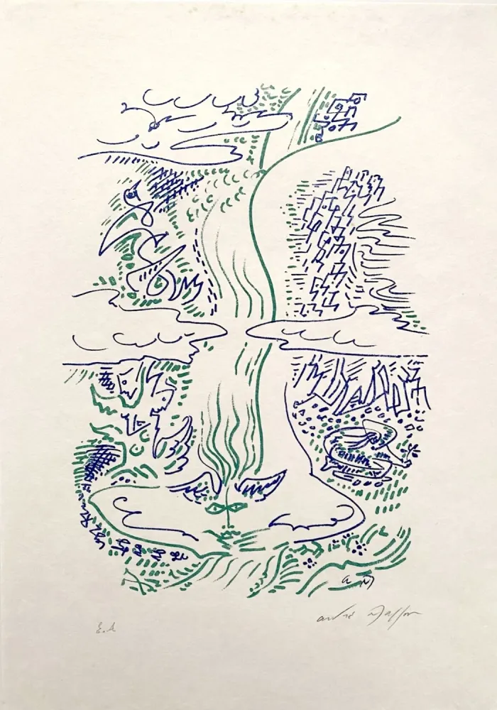 Lithografie Masson - Maria tu sais