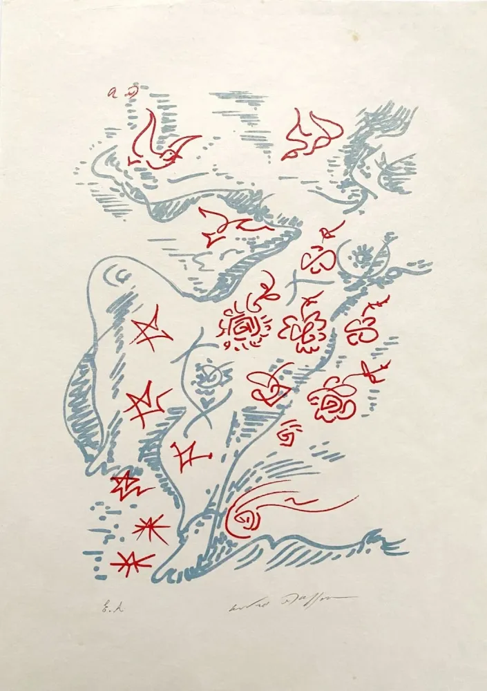 Lithografie Masson - Maria tu sais