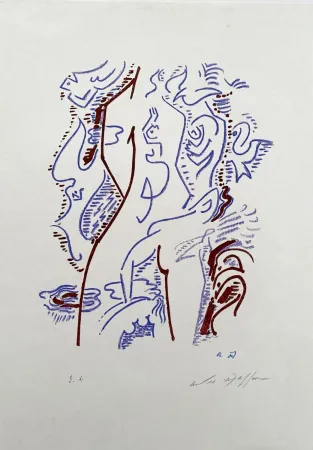 Lithografie Masson - Maria tu sais