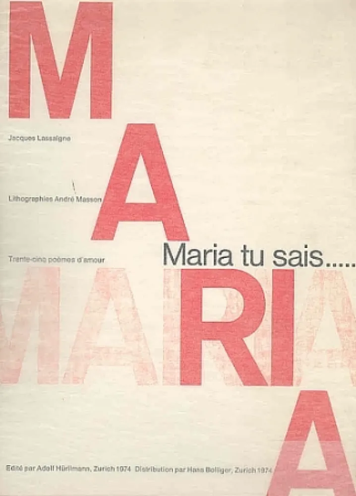 Geïllustreerd Boek Masson - Maria, tu sais
