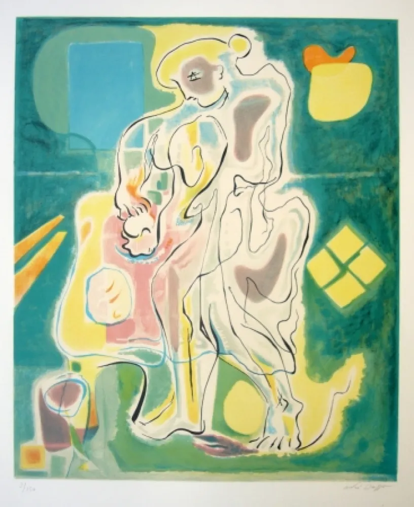 Lithografie Masson - Maternité