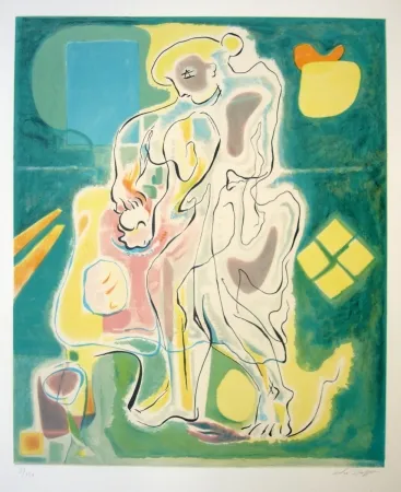 Lithografie Masson - Maternité