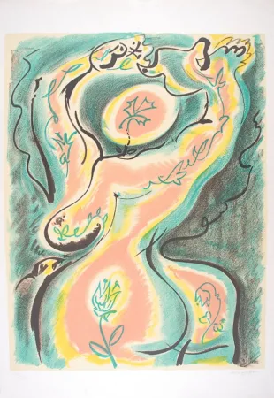 Lithografie Masson - Métamorphose de la femme