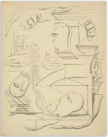 Geïllustreerd Boek Masson - Michel Leiris : SIMULACRE. Poèmes et lithographies (1925)